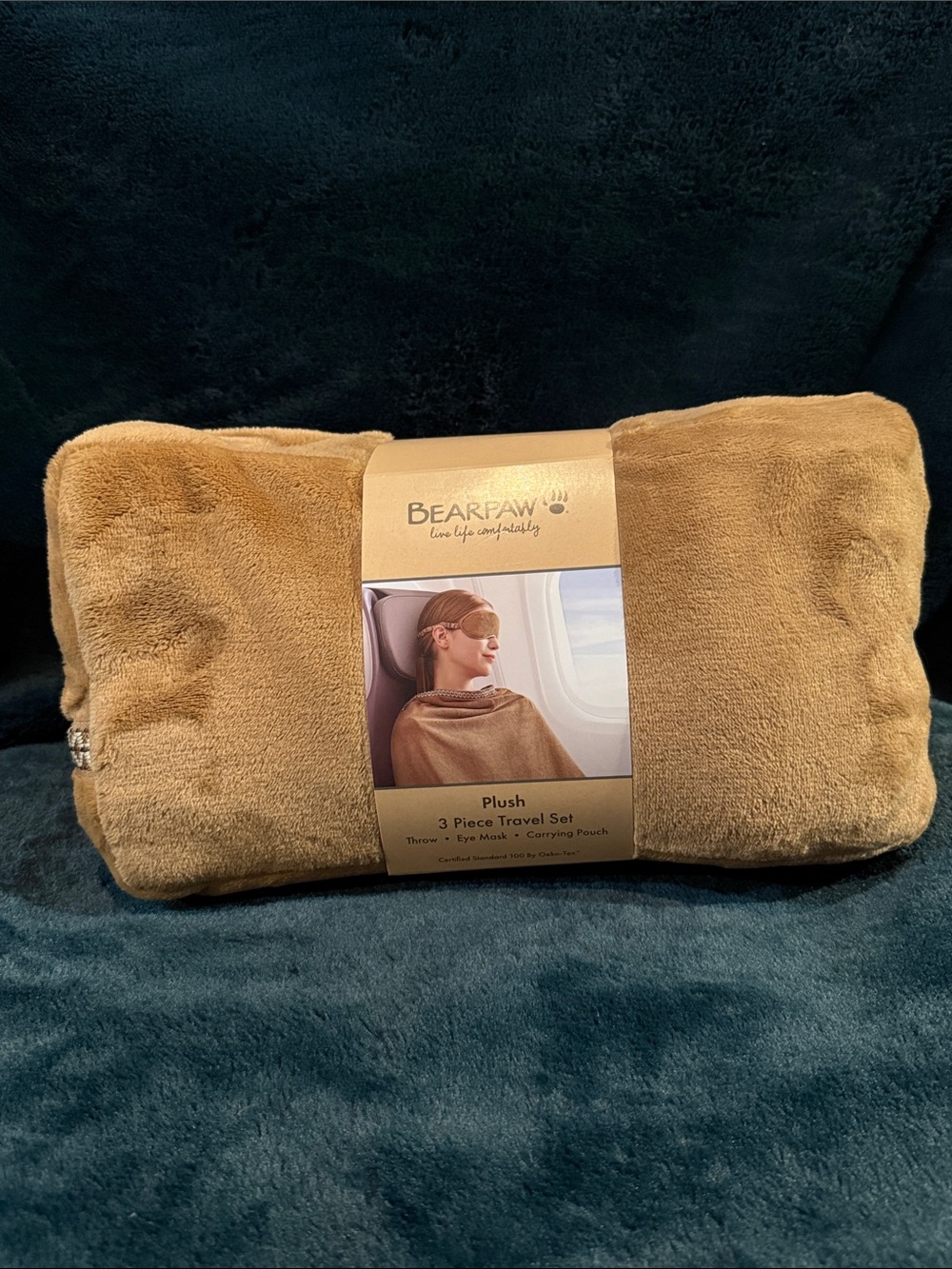 NWT BearPaw Plush 3-Piece Travel Set